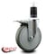 Service Caster 6'' Gray Poly Swivel 1-5/8'' Expanding Stem Caster Total Lock Brake SCC-EXTTL20S614-PPUB-158 - alternate 3